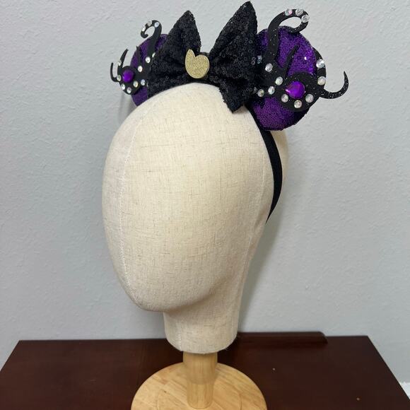 Ursula Elastic Minnie Ears | Disney Little Mermaid-Inspired Adjustable Headband - Picture 3 of 5